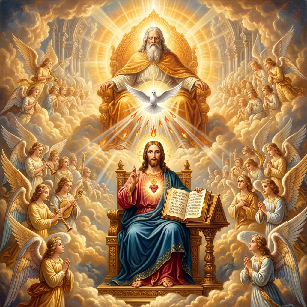 The Holy Trinity, Sacred Scriptures, and Heavenly Host of Angels